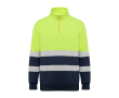 Sweat-shirt de travail haute visibilité 280 g/m² Roly Spica couleur bleu marine