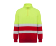 Sweat-shirt de travail haute visibilité 280 g/m² Roly Spica couleur rouge