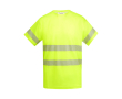 T-shirt de travail en coton et polyester 170 g/m² Roly Tauri couleur jaune fluorescent