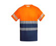 T-shirt de travail en coton et polyester 170 g/m² Roly Tauri couleur orange