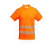 Polo de travail avec haute visibilité 170 g/m² Roly Atrio couleur orange fluorescent