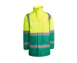 Parka de travail matelassée haute visibilité 395 g/m² Roly Merak couleur vert