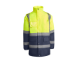 Parka de travail matelassée haute visibilité 395 g/m² Roly Merak couleur bleu marine