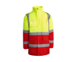 Parka de travail matelassée haute visibilité 395 g/m² Roly Merak couleur rouge