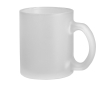 Tasse en verre dépoli avec finition effet givré 340ml couleur blanc