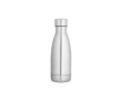 Gourde isotherme en acier inoxydable recyclé à 93 % anti-fuite 400 ml couleur argenté mat