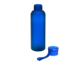 Bouteille en RPET avec finition mate et bouchon antifuite 600ml couleur bleu