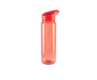 Bouteille de sport en RPET avec finition translucide brillante 750ml couleur rouge