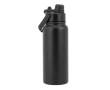 Gourde en acier inoxydable double paroi avec embout 2 en 1 830ml couleur noir