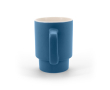 Tasse en céramique finition mate avec boîte cadeau kraft 330ml couleur bleu