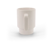 Tasse en céramique finition mate avec boîte cadeau kraft 330ml couleur blanc cassé