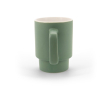 Tasse en céramique finition mate avec boîte cadeau kraft 330ml couleur vert militaire