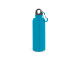Gourde en acier inoxydable à paroi simple avec mousqueton 550 ml couleur bleu ciel