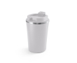 Mug de voyage en acier inoxydable avec intérieur en céramique 470ml couleur gris clair