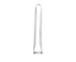 Lanyard et cordon porte-gobelet sublimables en polyester recyclé 2 cm couleur blanc
