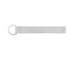 Cordon court en polyester pour sublimation avec anneau 2 x 1,5 cm couleur blanc