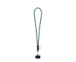Cordon tubulaire avec mousqueton et support téléphone 6,5 x 4,1 cm couleur vert olive