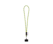 Cordon tubulaire avec mousqueton et support téléphone 6,5 x 4,1 cm couleur jaune fluorescent