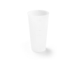 Gobelet en plastique fabriqué en Europe, paroi simple 620 ml couleur transparent