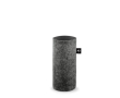 Housse pour bouteille en feutre recyclé pour le transport couleur gris foncé