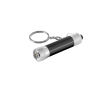 Porte-clés aluminium partiellement recyclé avec lampe LED 3 positions couleur noir