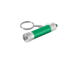 Porte-clés aluminium partiellement recyclé avec lampe LED 3 positions couleur vert