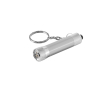 Porte-clés aluminium partiellement recyclé avec lampe LED 3 positions couleur argenté mat