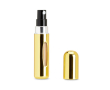 Vaporisateur de parfum rechargeable en aluminium avec fenêtre 5ml couleur doré