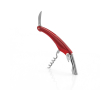 Tire-bouchon en acier inoxydable avec décapsuleur et coupe-capsule couleur rouge
