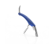 Tire-bouchon en acier inoxydable avec décapsuleur et coupe-capsule couleur bleu