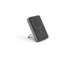 Batterie externe écologique magnétique avec support anneau 10000 mAh couleur gris foncé
