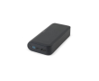 Batterie externe écologique avec charge ultra-rapide et LED 20000 mAh couleur noir