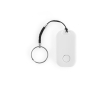 Localisateur porte-clés en plastique recyclé avec Bluetooth 25 m couleur blanc
