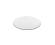 Tapis de souris rond avec base en caoutchouc et épaisseur 2cm couleur blanc