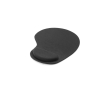 Tapis de souris en caoutchouc souple avec repose-poignet couleur noir