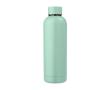 Bouteille thermos personnalisée en acier recyclé, finition mate 500ml couleur vert pastel
