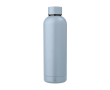 Bouteille thermos personnalisée en acier recyclé, finition mate 500ml couleur bleu pastel