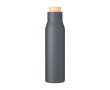 Bouteille isotherme étanche en acier inoxydable et bambou 500ml couleur gris