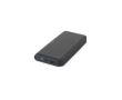 Batterie externe écologique avec charge 15 W style premium 10000 mAh couleur noir