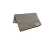 Écharpe en polyester recyclé de RPET avec patch personnalisable couleur gris clair
