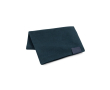 Écharpe en polyester recyclé de RPET avec patch personnalisable couleur bleu marine