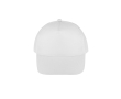 Casquette en polyester recyclé et fermeture adhésive 210 g/m² couleur blanc