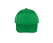 Casquette en polyester recyclé et fermeture adhésive 210 g/m² couleur vert