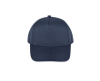 Casquette en polyester recyclé et fermeture adhésive 210 g/m² couleur bleu marine