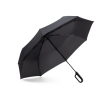 Parapluie pliable 3 sections en pongée et poignée ergonomique Ø117 couleur noir