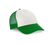 Casquette en polyester avec filet et fermeture en plastique 150 g/m² couleur vert