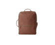 Sac à dos élégant en cuir recyclé avec poche extensible pour PC 17'' couleur marron foncé