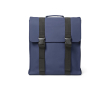 Sac à dos en cuir synthétique recyclé et plastique recyclé pour PC 17\" couleur bleu