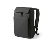 Sac à dos 20L en cuir synthétique, compartiment PC rembourré couleur noir