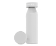 Bouteille en acier inoxydable recyclé avec indicateurs LED 650ml couleur blanc